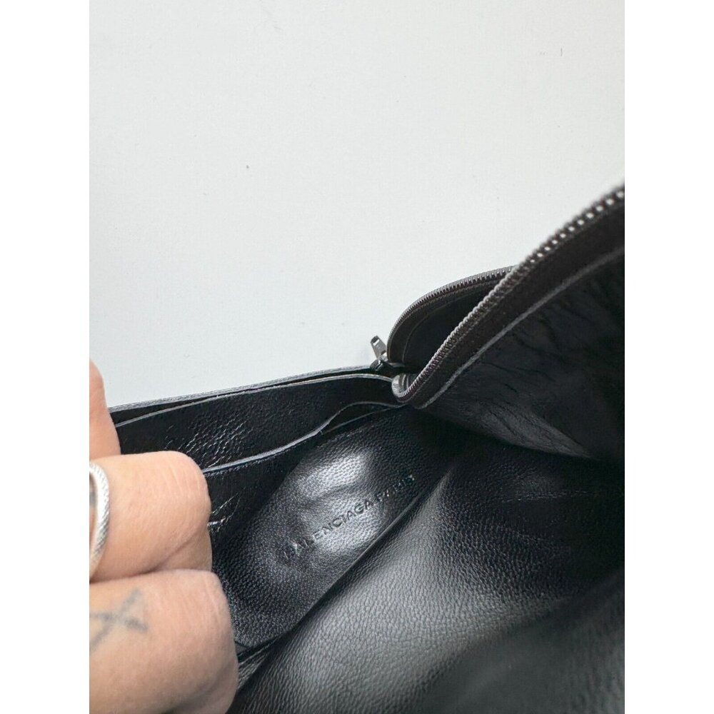 BALENCIAGA Astrogirl Black Leather TK Over The Knee Tall Wedge Boots, Size 39.5 - Picture 14 of 16